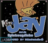 Title screen of the game Jay und die Spielzeugdiebe on Nintendo Game Boy Color