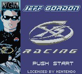 Title screen of the game Jeff Gordon XS Racing on Nintendo Game Boy Color
