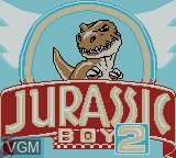 Title screen of the game Jurassic Boy 2 on Nintendo Game Boy Color
