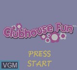 Title screen of the game Kelly Club - Clubhouse Fun on Nintendo Game Boy Color