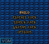 Menu screen of the game LEGO Racers on Nintendo Game Boy Color