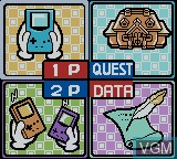Menu screen of the game Magical Tetris Challenge on Nintendo Game Boy Color