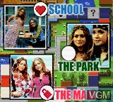 Menu screen of the game Mary-Kate and Ashley - Crush Course on Nintendo Game Boy Color