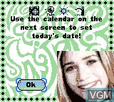 Menu screen of the game Mary-Kate and Ashley - Pocket Planner on Nintendo Game Boy Color