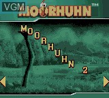 Menu screen of the game Moorhuhn 2 - Die Jagd Geht Weiter on Nintendo Game Boy Color