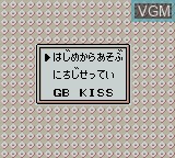 Menu screen of the game Robot Ponkottsu - Moon Version on Nintendo Game Boy Color