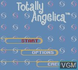 Menu screen of the game Rugrats - Totally Angelica on Nintendo Game Boy Color