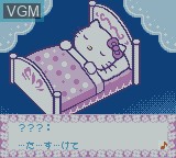Menu screen of the game Hello Kitty no Happy House on Nintendo Game Boy Color