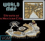 Menu screen of the game Speedy Gonzales - Aztec Adventure on Nintendo Game Boy Color