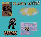 Menu screen of the game Street Fighter Alpha - Warriors' Dreams on Nintendo Game Boy Color