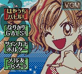 Menu screen of the game Super GALS! Kotobuki Ran on Nintendo Game Boy Color