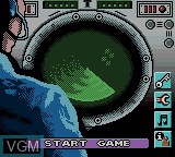 Menu screen of the game Top Gun - Firestorm on Nintendo Game Boy Color