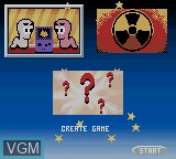 Menu screen of the game Worms Armageddon on Nintendo Game Boy Color