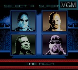 Menu screen of the game WWF Betrayal on Nintendo Game Boy Color