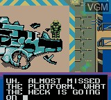 Menu screen of the game Armorines - Project S.W.A.R.M. on Nintendo Game Boy Color