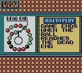 Menu screen of the game Ballistic on Nintendo Game Boy Color