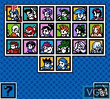 Menu screen of the game Gals Fighters on Nintendo Game Boy Color