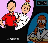 Menu screen of the game Bob et Bobette - Les Dompteurs du Temps on Nintendo Game Boy Color