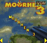 Menu screen of the game Moorhuhn 3 - ...Es Gibt Huhn! on Nintendo Game Boy Color