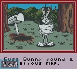 Menu screen of the game Bugs Bunny in Crazy Castle 4 on Nintendo Game Boy Color