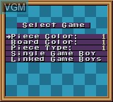 Menu screen of the game Chessmaster on Nintendo Game Boy Color