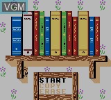 Menu screen of the game Conker's Pocket Tales on Nintendo Game Boy Color
