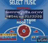 Menu screen of the game Oha Star Dance Dance Revolution GB on Nintendo Game Boy Color