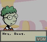 Menu screen of the game Doug - Doug's Big Game on Nintendo Game Boy Color