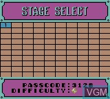 Menu screen of the game Dragon Dance on Nintendo Game Boy Color