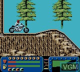 Menu screen of the game Evel Knievel on Nintendo Game Boy Color