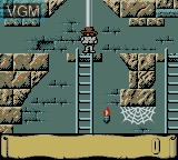 Menu screen of the game Montezuma's Return on Nintendo Game Boy Color