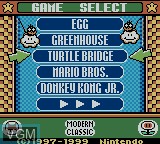 Menu screen of the game Game & Watch Gallery 3 on Nintendo Game Boy Color