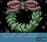 Menu screen of the game Grinch, The on Nintendo Game Boy Color