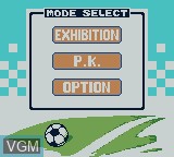 Menu screen of the game International Superstar Soccer 99 on Nintendo Game Boy Color