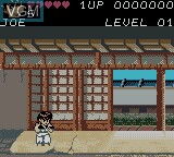 Menu screen of the game Karate Joe on Nintendo Game Boy Color
