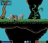 In-game screen of the game Lion King, The - Simba's Mighty Adventure on Nintendo Game Boy Color