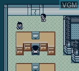 In-game screen of the game Medarot 2 - Kuwagata Version on Nintendo Game Boy Color