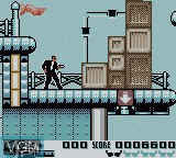 In-game screen of the game Men in Black 2 - The Series on Nintendo Game Boy Color