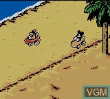 In-game screen of the game Mickey's Speedway USA on Nintendo Game Boy Color