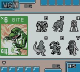 In-game screen of the game Monster Rancher Battle Card GB on Nintendo Game Boy Color