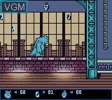 In-game screen of the game Monsters, Inc. on Nintendo Game Boy Color