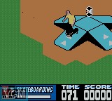 In-game screen of the game MTV Sports - Skateboarding Featuring Andy Macdonald on Nintendo Game Boy Color