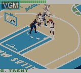In-game screen of the game NBA 3 on 3 Featuring Kobe Bryant on Nintendo Game Boy Color