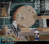 In-game screen of the game New Addams Family Series, The on Nintendo Game Boy Color