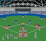 In-game screen of the game Pocket Pro Yakyuu on Nintendo Game Boy Color