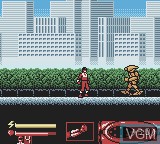 In-game screen of the game Power Rangers - Time Force on Nintendo Game Boy Color
