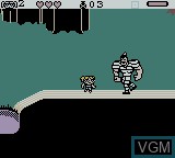 In-game screen of the game Powerpuff Girls, The - Battle Him on Nintendo Game Boy Color