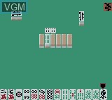 In-game screen of the game Pro Mahjong Tsuwamono GB on Nintendo Game Boy Color