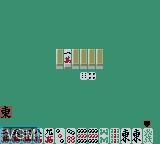 In-game screen of the game Pro Mahjong Tsuwamono GB2 on Nintendo Game Boy Color