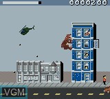 In-game screen of the game Rampage - World Tour on Nintendo Game Boy Color